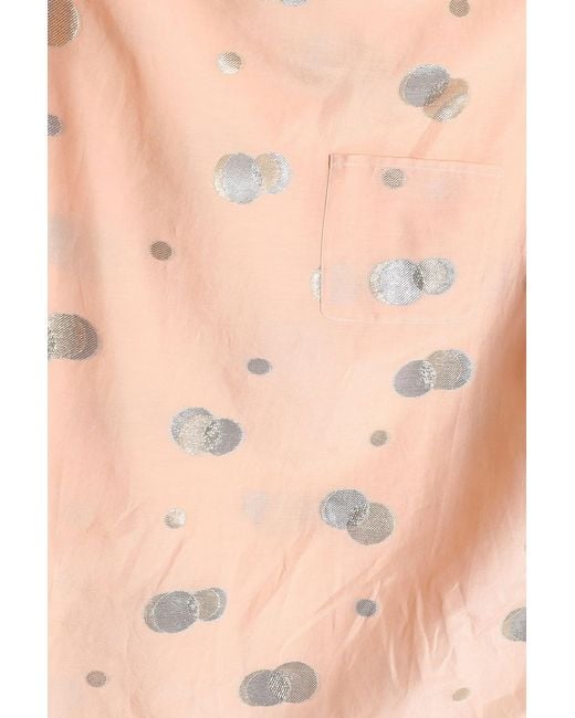 A.P.C. Natural Metallic Fil Coupé Cotton-blend Top