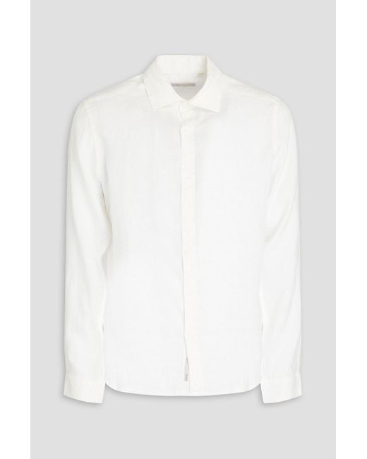Onia Hemd aus leinen in White für Herren