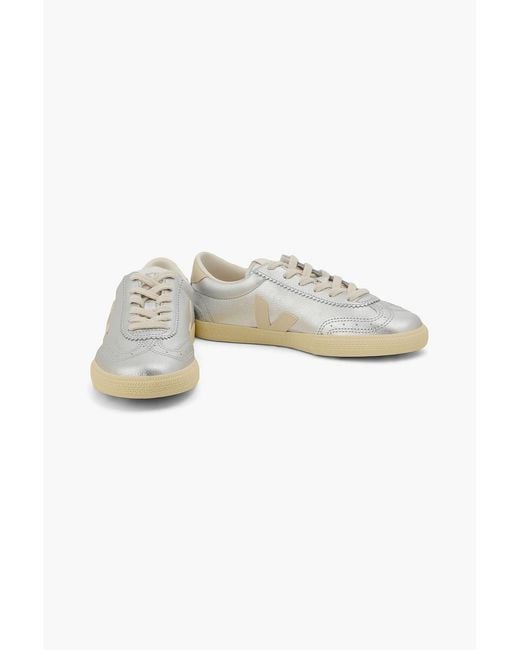 Veja Metallic Volley Leather Sneakers
