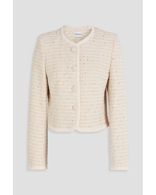 Claudie Pierlot Natural Metallic Tweed Jacket