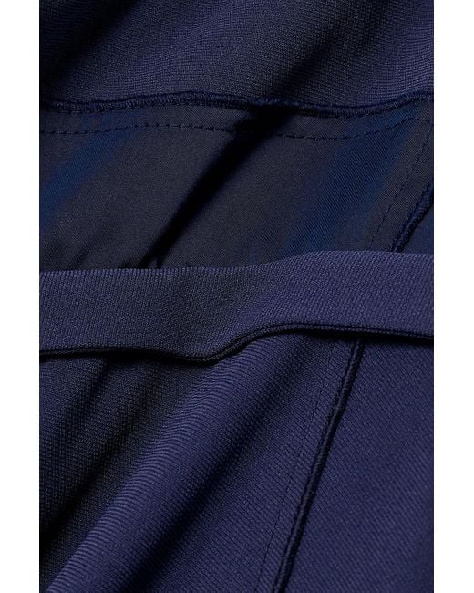 Jonathan Simkhai Blue Darina Tulle And Satin-Trimmed Jersey Gown