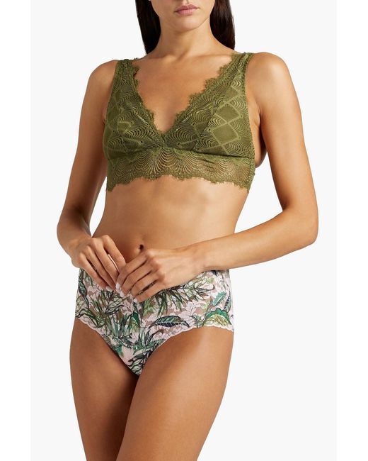 Cosabella Green Allure Stretch-lace Bralette