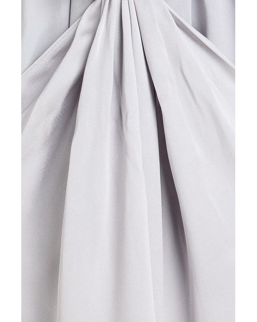 Stella McCartney White Embellished Crepe De Chine Gown