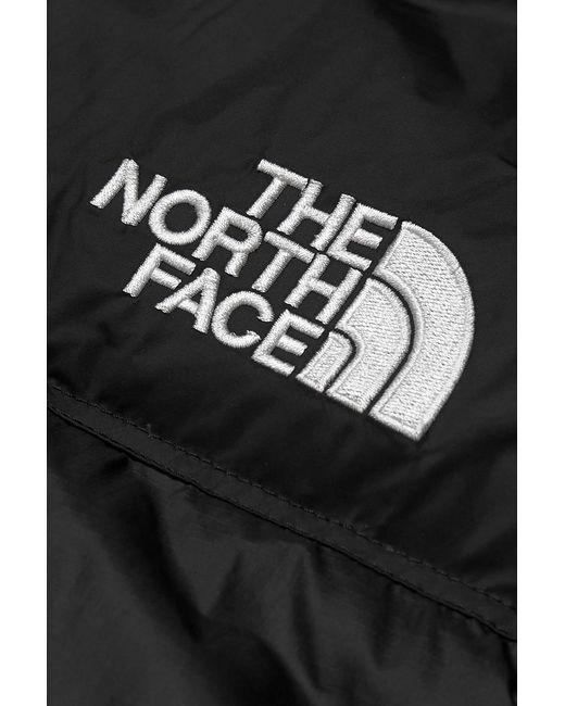 The North Face Black 1996 Retro Nuptse Quilted Ripstop And Shell Down Vest for men