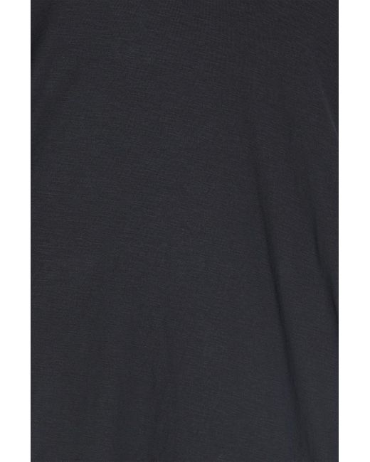 James Perse T-shirt aus leinen-jersey mit kapuze und flammgarneffekt in Blue für Herren