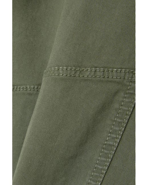 Veronica Beard Green Cropped Cotton-blend Twill Jumpsuit