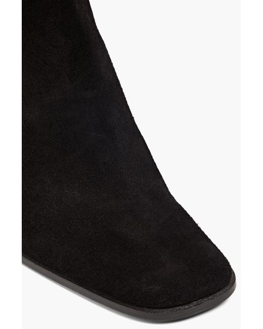 By Far Black Tia Suede Knee Boots