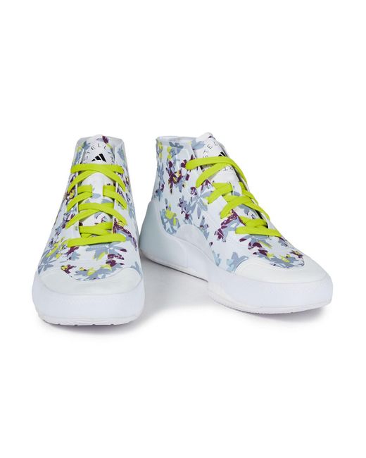 adidas By Stella McCartney Treino Floral-print Scuba Sneakers in White |  Lyst
