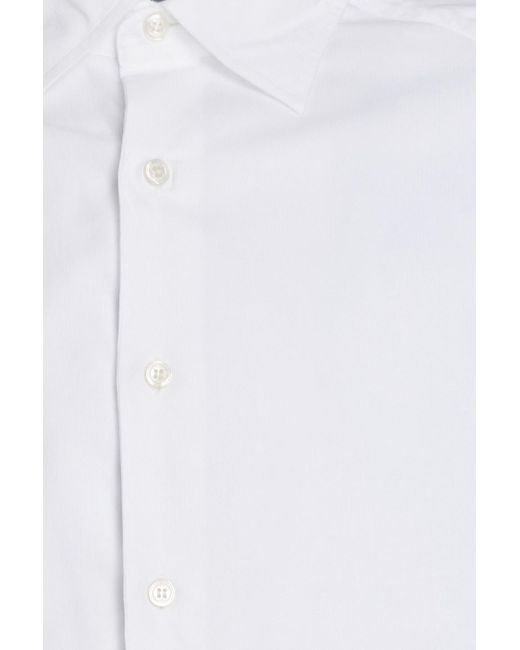 Dunhill White Cotton-corduroy Shirt for men