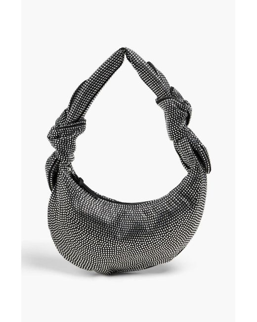 Stine Goya Gray Julius Crystal-Embellished Satin Shoulder Bag