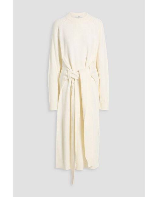 Tibi Natural Blair Wool-Blend Midi Dress