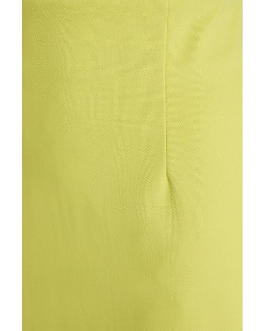 Tibi Yellow Jersey Midi Skirt