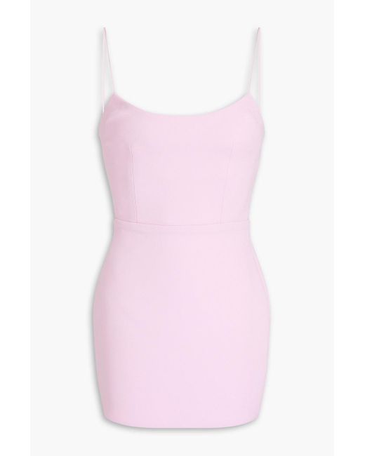 Alex Perry Pink Cayde Stretch-crepe Mini Dress