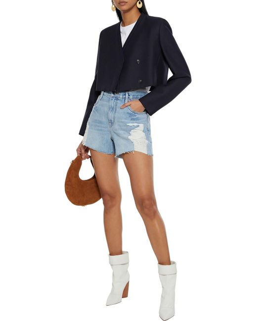 FRAME Le Ultra baggy Distressed Denim 