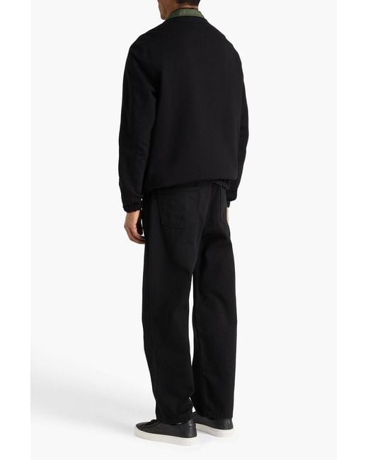McQueen Black Reversible Cotton Jacket for men