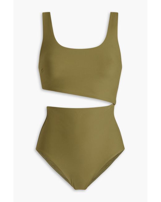 Bondi Born Green Harper Cutout Swimsuit