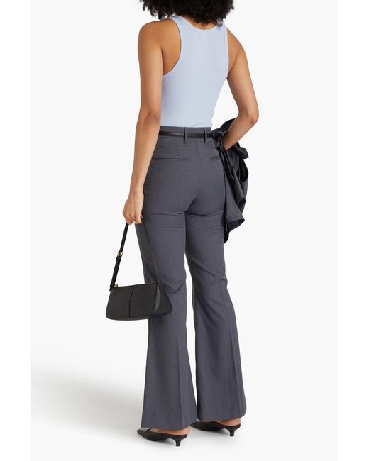 REMAIN Birger Christensen Blue Twill Flared Pants