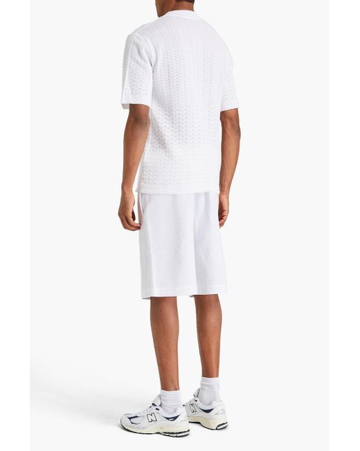Missoni T-shirt aus häkelstrick aus einer baumwollmischung in White für Herren