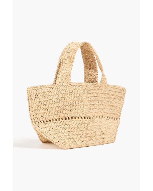 Maje Natural Raffia Shoulder Bag
