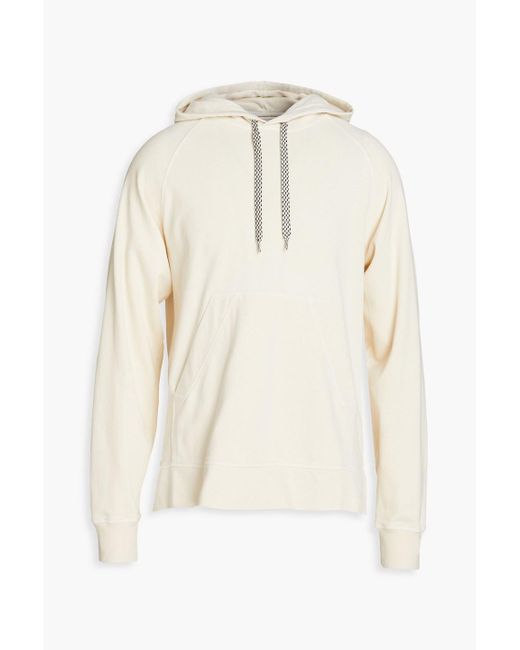 Officine Generale Octave French Cotton-terry Hoodie in Natural for Men |  Lyst UK