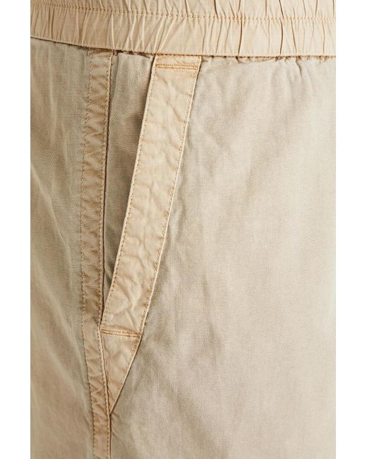 James Perse Natural Stretch-cotton Canvas Shorts for men