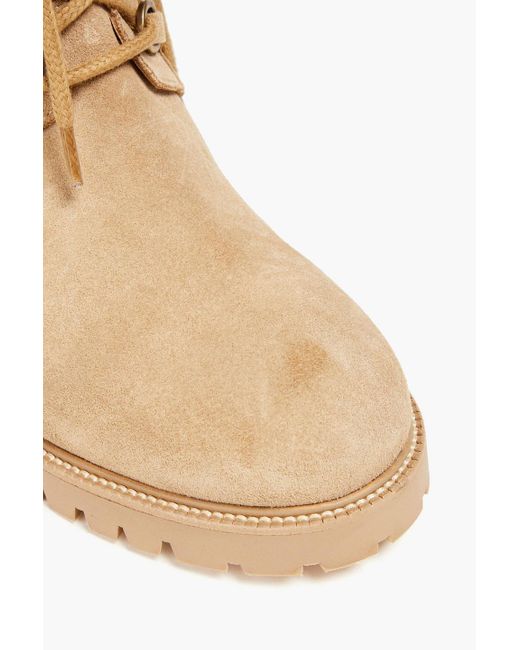 Maje Natural Suede Ankle Boots