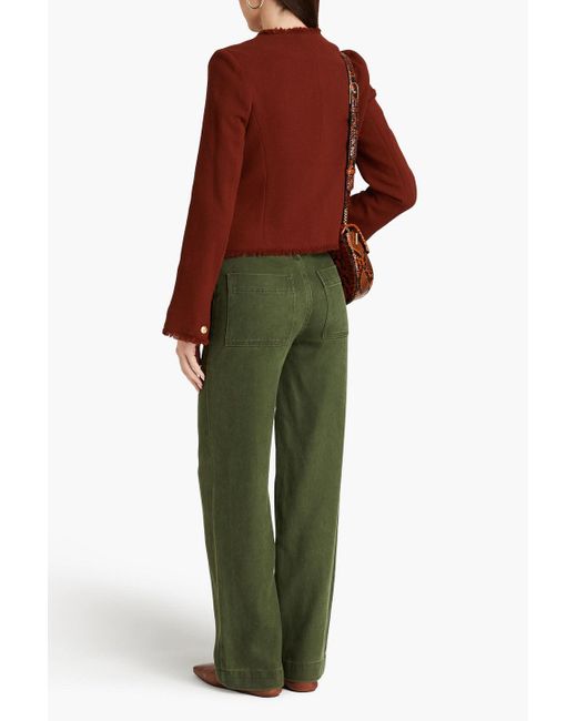 Rag & Bone Brown Carmen Wool-crepe Jacket