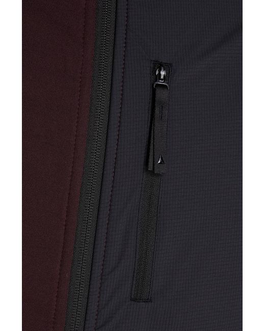 Aztech Mountain Red Shell-Trimmed Fleece Track Jacket for men