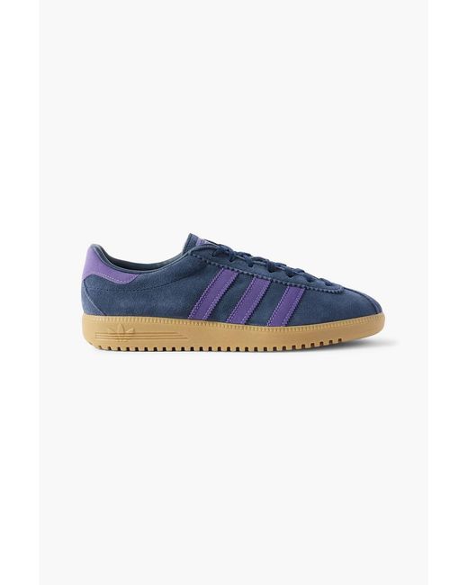 Adidas Originals Blue Bermuda Suede Sneakers for men