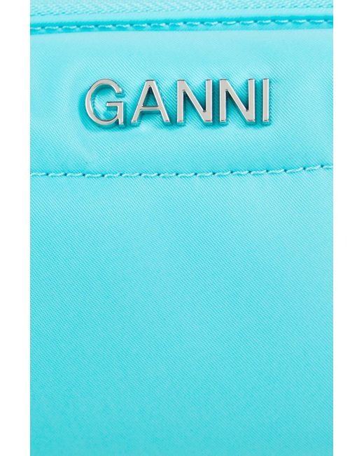 Ganni Blue Shell Shoulder Bag