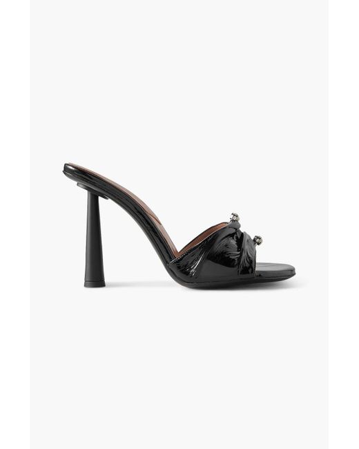Her lip to Mondrian Belted Mules 38