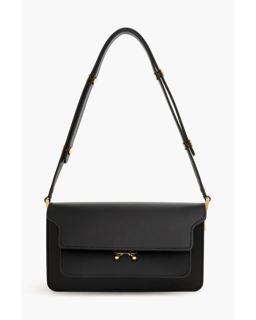 Marni Black Trunk Leather Shoulder Bag