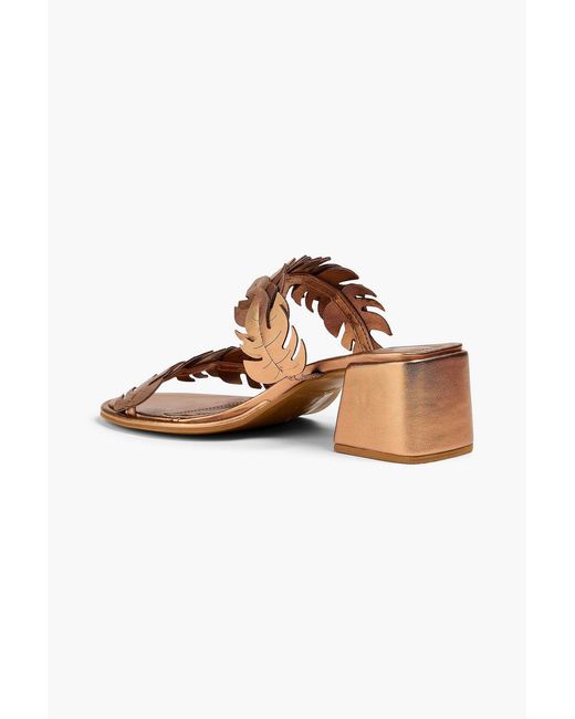 Farm Rio Metallic Monstera Sandals