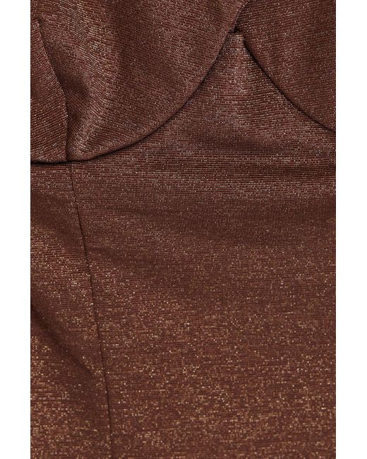Onia Brown Vida badeanzug mit bügel und metallic-effekt