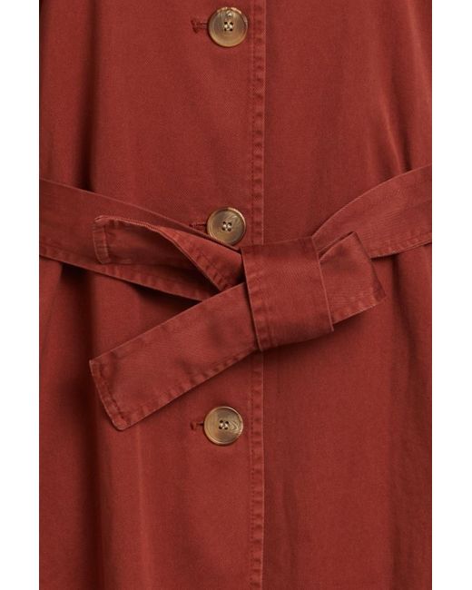 American Vintage Red Ooklaoma Cotton-gaberdine Trench Coat