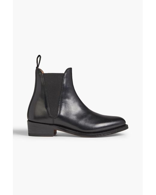 Grenson Nora Leather Chelsea Boots in Black | Lyst