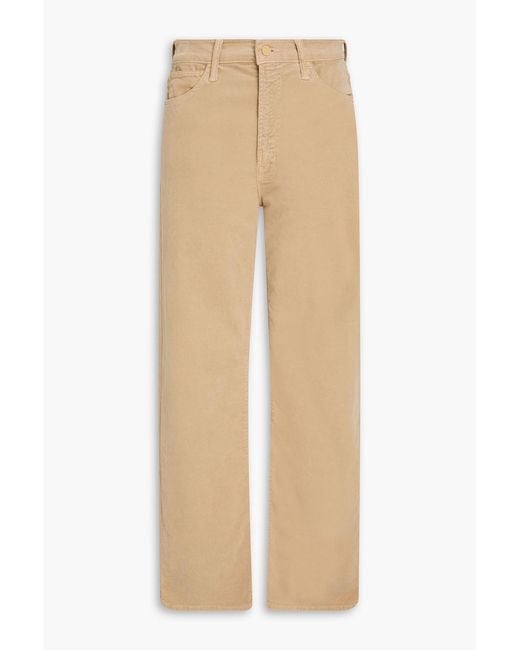 Mother Natural Dodger Sneak Cotton-blend Corduroy Straight-leg Pants