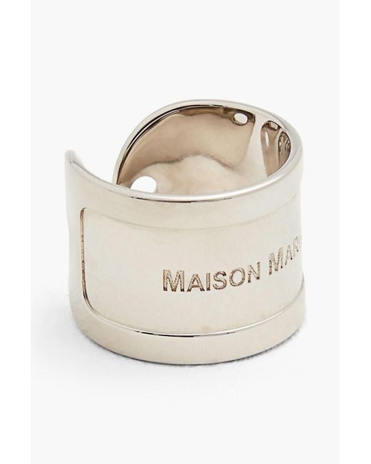 MM6 by Maison Martin Margiela Natural Silver-tone Ring