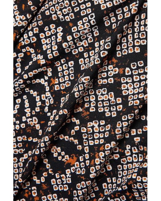 Ulla Johnson Black Dani tief sitzendes bikini-höschen mit print