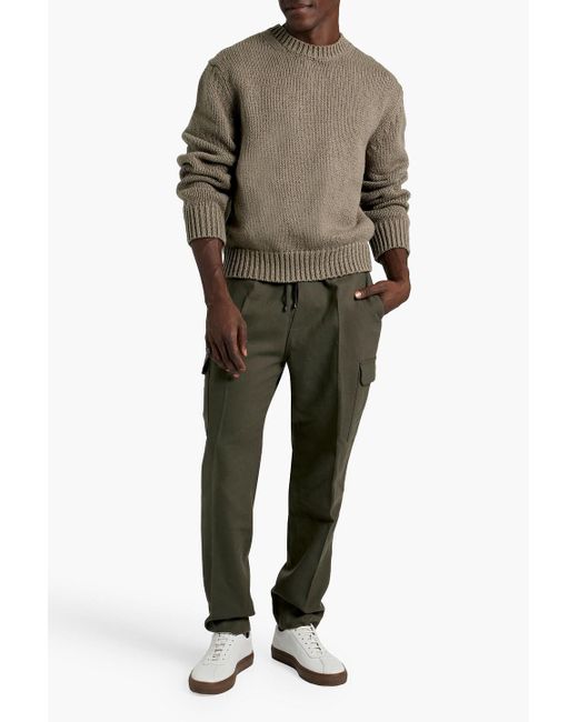 FRAME Green Wool-blend Pants for men
