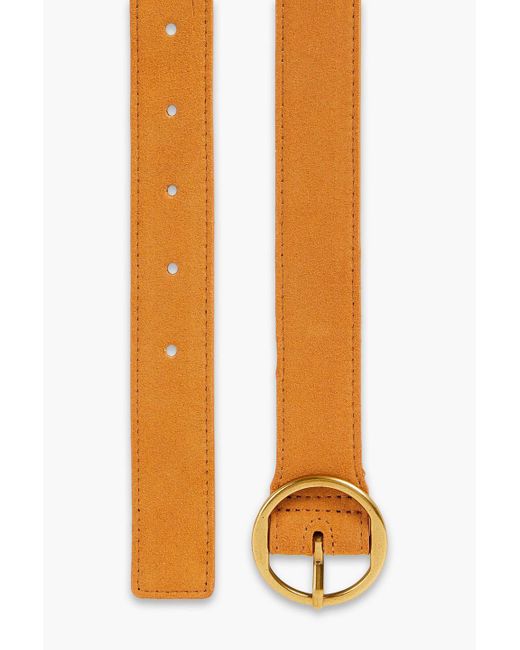 FRAME Brown Suede Belt