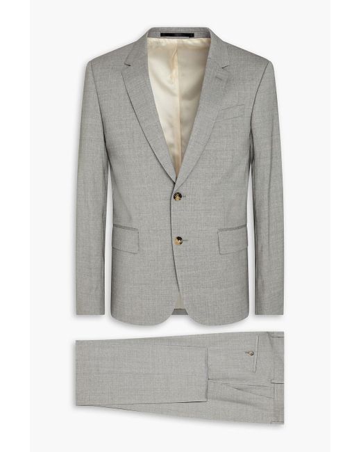 Paul Smith Gray Soho Mélange Wool-blend Suit for men