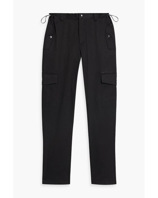 Dolce & Gabbana Black Cotton-blend Twill Cargo Pants for men