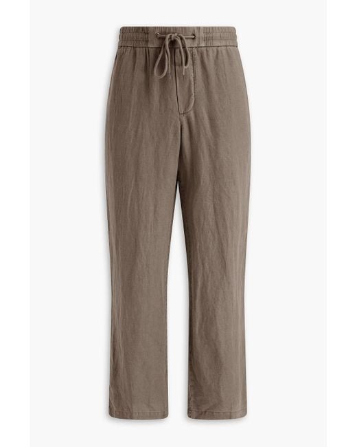 James Perse Hose aus leinen mit tunnelzug in Brown für Herren
