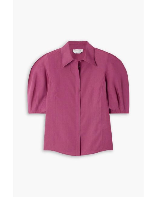 Gabriela Hearst Pink Sansi Linen Shirt
