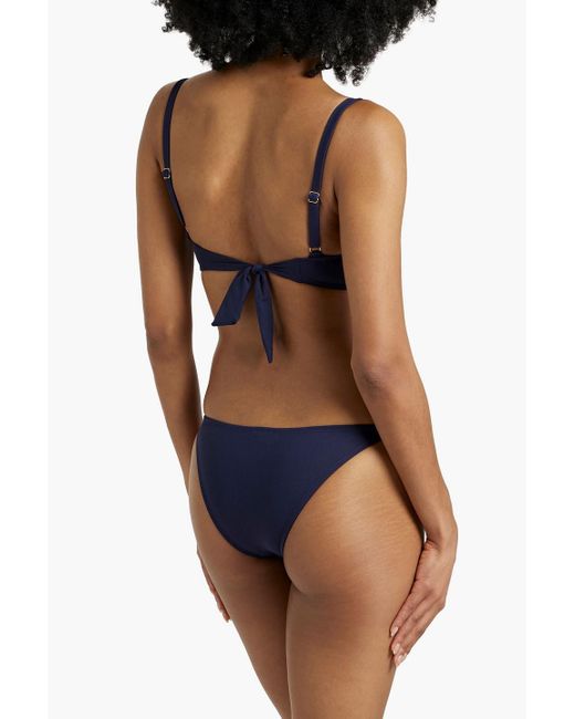 Melissa Odabash Blue Palm Beach Low-rise Bikini Briefs