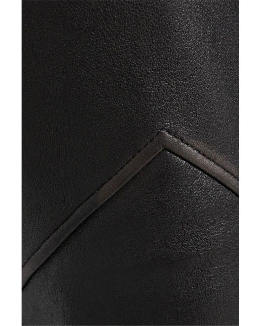 Re/done Black Flared Leather Pants