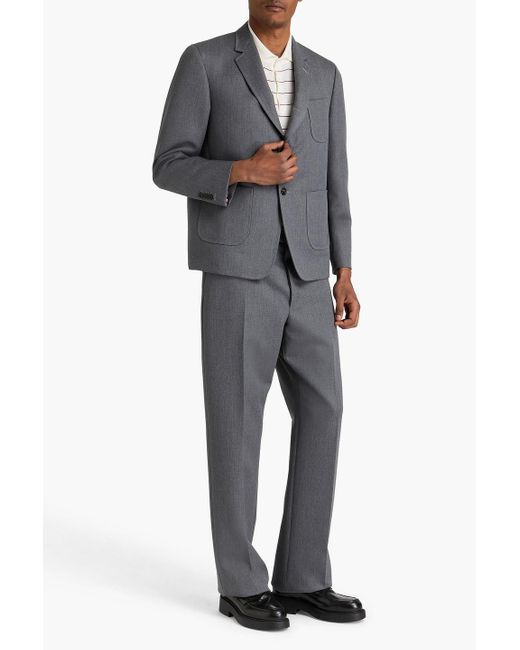 Thom Browne Gray Wool-twill Blazer for men