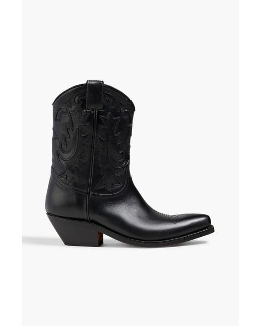 IRO Jalet Laser-cut Leather Boots in Black | Lyst UK
