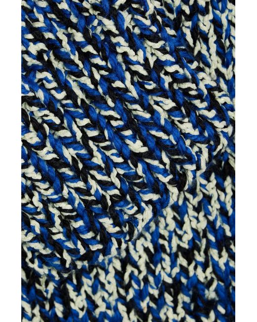 Maison Margiela Blue Marled Wool-blend Sweater for men